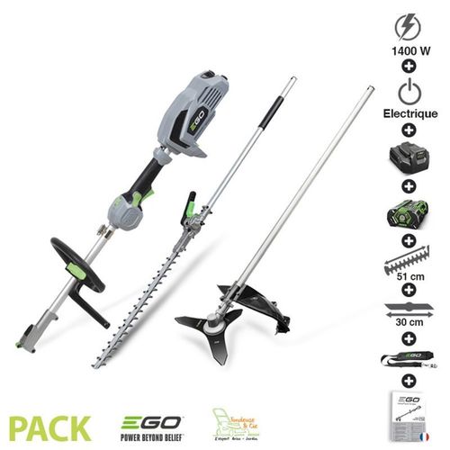 Pack multi outil jardin débroussailleuse taille-haies batterie chargeur 56 volts EGOPOWER
