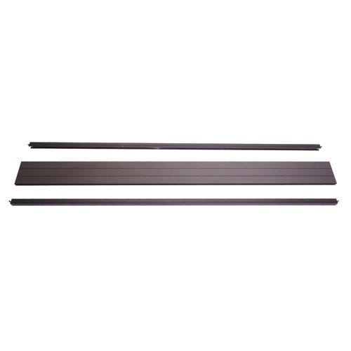 Set De Finition Pour Brise-Vue En Wpc Sarthe, Profil De Finition Brise-Vent,   180cm, Anthracite