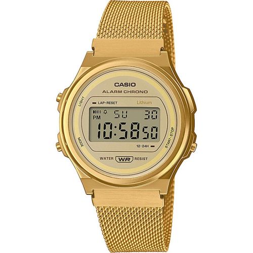 Casio Montre Doré Digital Femmes Casio Collection Vintage A171wemg-9aef