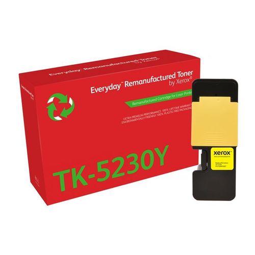 Everyday Rigenerato Toner rigenerato Everyday? di Xerox Giallo compatibile con Kyocera TK-5230Y, Capacità standard