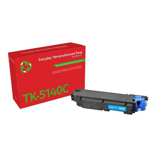 Everyday Rigenerato Toner rigenerato Everyday? di Xerox Ciano compatibile con Kyocera TK-5140C, Capacità standard