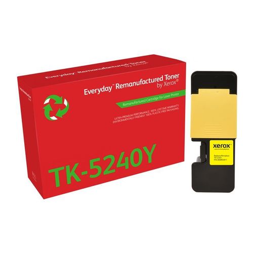 Everyday Rigenerato Toner rigenerato Everyday? di Xerox Giallo compatibile con Kyocera TK-5240Y, Capacità standard