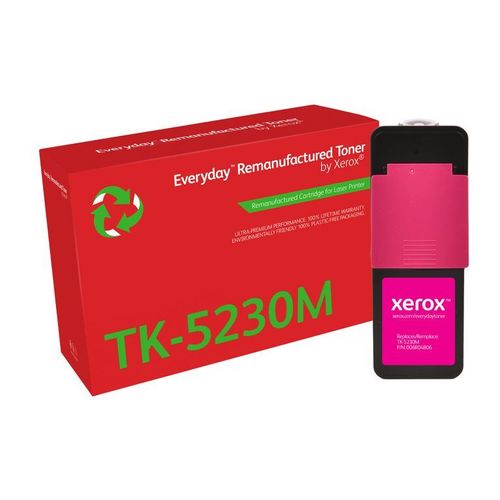 Everyday Rigenerato Toner rigenerato Everyday? di Xerox Magenta compatibile con Kyocera TK-5230M, Capacità standard