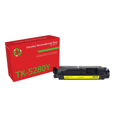 Everyday Rigenerato Toner rigenerato Everyday? di Xerox Giallo compatibile con Kyocera TK-5280Y, Capacità standard