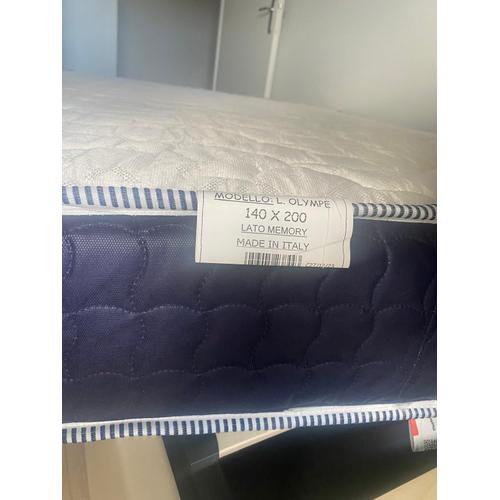 Matelas 140x200 Cm À Mémoire De Forme 1l Zones Différenciées 21cm De Hauteur Modèle Olympe