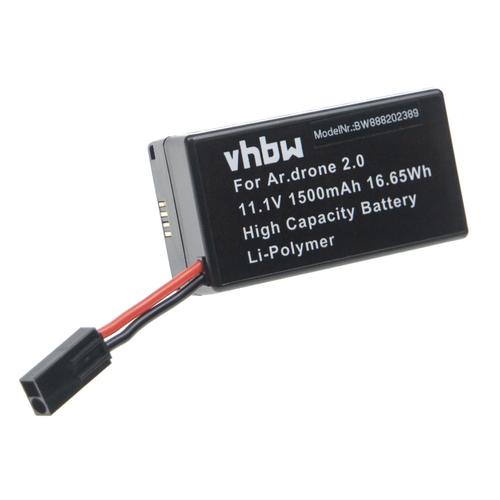Vhbw Batterie Compatible Avec Parrot Ar Drone 1,0, 2,0, 2.0 Hd Drone (1500mah, 11,1v, Li-Polymère)-Vhbw
