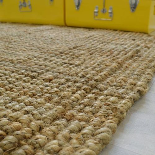 Tapis Naturel Bohème En Jute Decoweb.Com - 120 X 170 Cm