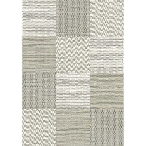 Tapis Moderne Prisma Grège - Carrés Decoweb.Com - 200 X 290 Cm