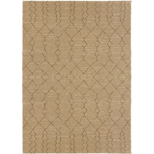 Tapis Salon / Terrasse - Scandinave - Marron Cuivré Decoweb.Com - 160 X 230 Cm
