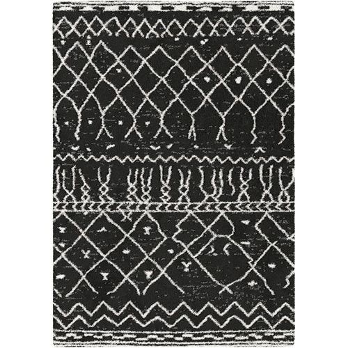 Tapis Motif Berbère Dharan Foncé Decoweb.Com - 80 X 150 Cm