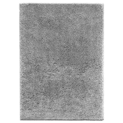 Tapis Flocon - Shaggy Frisé À Poils Longs - Gris Clair Decoweb.Com - 120 X 170 Cm