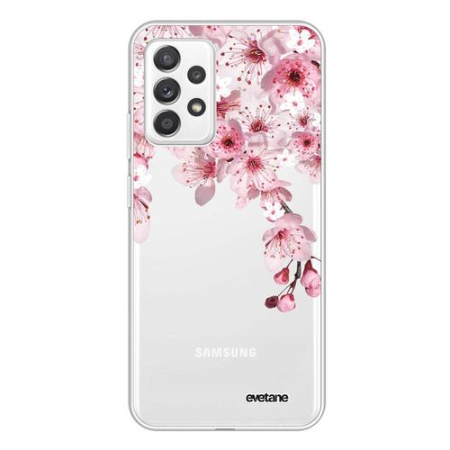 Coque Samsung Galaxy A72 360 Intégrale Transparente Cerisier Tendance Evetane.