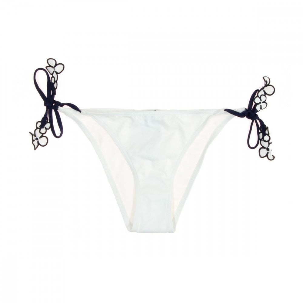 Bas De Bikini Blanc/Bleu Femme Nana Cara Julia