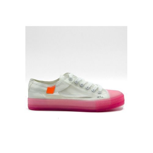 Baskets Basses Transparentes Rose