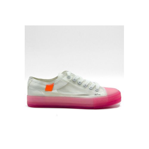 Baskets Basses Transparentes Rose