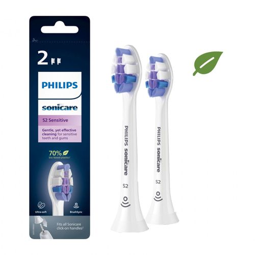 Têtes de brosse à dents Philips Sonicare HX6052/10 - Pack de 2 brossettes dentaires