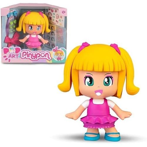 Figurine Pinypon - Pop & Art - Grande Figurine Pour Décorer Et Personnaliser - Accessoires Inclus