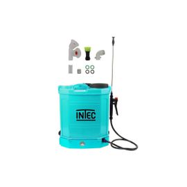 Pulverisateur à batterie 16L 12V 8.0Ah + Lance INOX extensible + 3 Buses + Chargeur INTEC