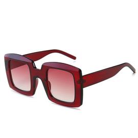 Lunettes de soleil style l opard carr es rectangulaires pour