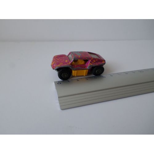 Dragster Violet / Rose Modele Bas De Caisse Jaune-Matchbox