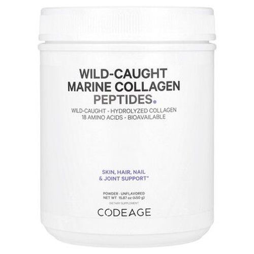 Codeage Poudre De Peptides De Collagène Marin Sauvage, Non Aromatisée, 450 G