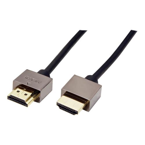 Roline High Speed - Câble HDMI avec Ethernet - HDMI mâle pour HDMI mâle - 2 m - blindé - noir