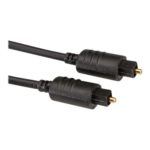 Roline - Câble audio numérique (optique) - TOSLINK mâle pour TOSLINK mâle - 2 m - fibre optique - noir