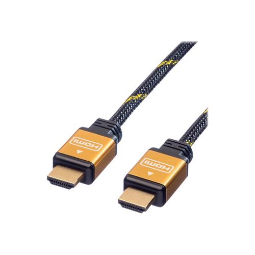 Roline - Câble HDMI - HDMI mâle pour HDMI mâle - 1 m - double blindage - noir