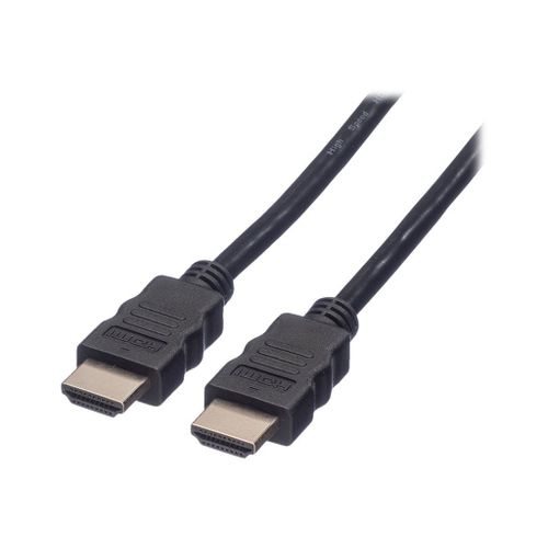 Roline - Câble HDMI avec Ethernet - HDMI mâle pour HDMI mâle - 5 m - blindé - noir