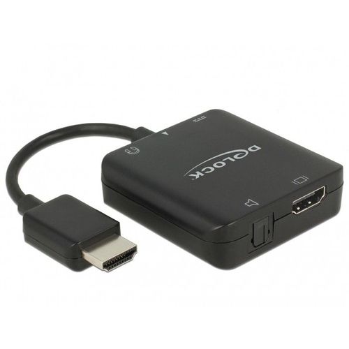 Delock Hdmi Audio Extractor 4k 60 Hz Compact - Hdmi-audiosignal-extra
