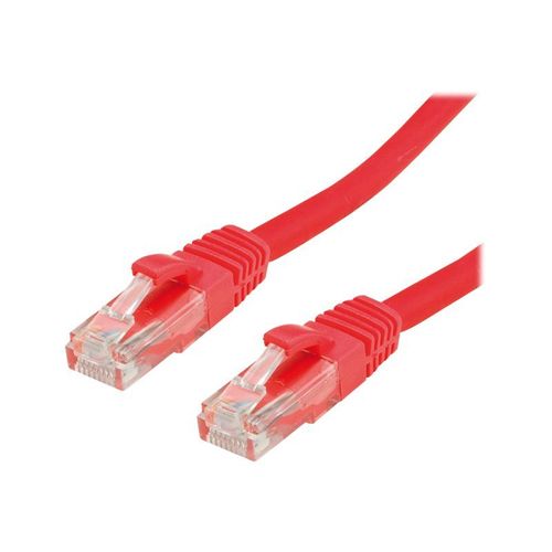 VALUE - Cordon de raccordement - RJ-45 (M) pour RJ-45 (M) - 2 m - UTP - CAT 6 - sans halogène, moulé, solide - rouge