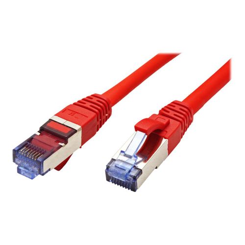 VALUE - Cordon de raccordement - RJ-45 (M) pour RJ-45 (M) - 2 m - SFTP, PiMF - CAT 6a - sans halogène, moulé, sans crochet, bloqué - rouge