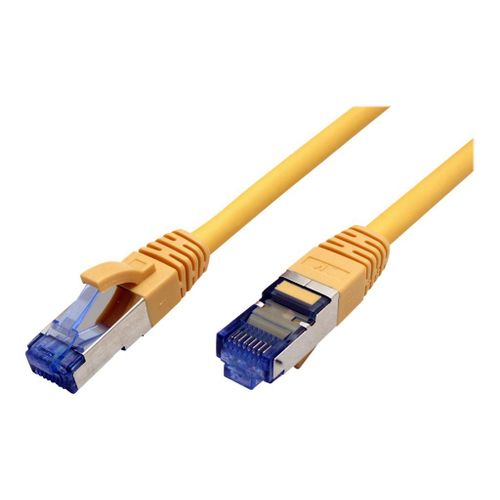 VALUE - Cordon de raccordement - RJ-45 (M) pour RJ-45 (M) - 5 m - SFTP, PiMF - CAT 6a - sans halogène, moulé, sans crochet, bloqué - jaune