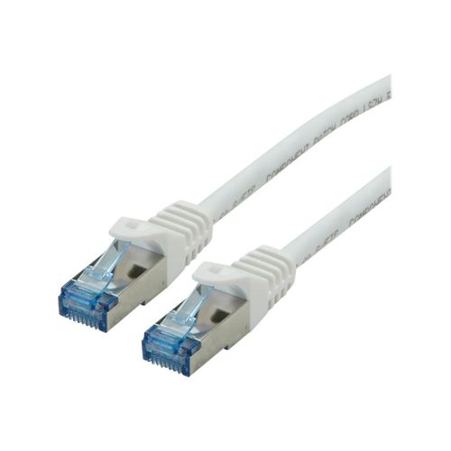 Roline - Cordon de raccordement - RJ-45 (M) pour RJ-45 (M) - 20 m - SFTP, PiMF - CAT 6a - blanc