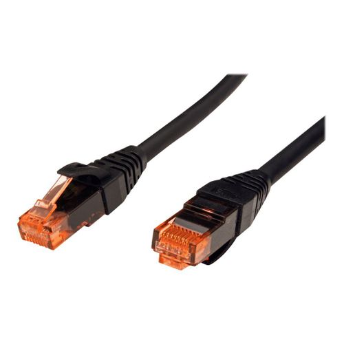 Roline - Cordon de raccordement - RJ-45 (M) pour RJ-45 (M) - 1.5 m - UTP - CAT 6 - sans halogène, moulé, bloqué - noir