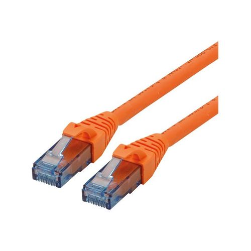 Roline - Cordon de raccordement - RJ-45 (M) pour RJ-45 (M) - 30 cm - UTP - CAT 6a - sans halogène, moulé, bloqué - orange