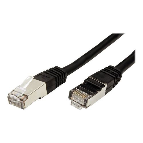 VALUE - Cordon de raccordement - RJ-45 (M) pour RJ-45 (M) - 50 cm - SFTP, PiMF - CAT 6 - moulé, bloqué - noir