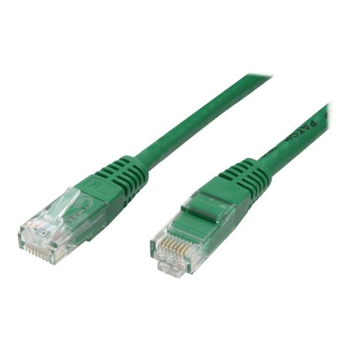 VALUE - Cordon de raccordement - RJ-45 (M) pour RJ-45 (M) - 50 cm - UTP - CAT 6 - moulé, bloqué - vert