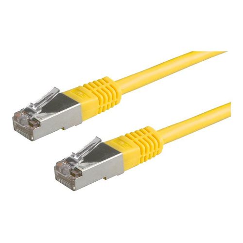 VALUE - Cordon de raccordement - RJ-45 (M) pour RJ-45 (M) - 50 cm - SFTP, PiMF - CAT 6e - moulé, bloqué - jaune