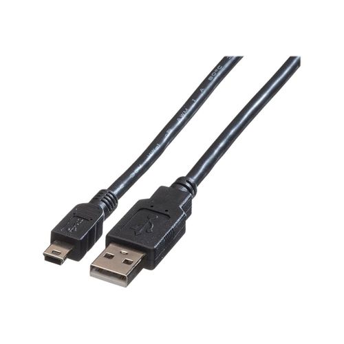 Roline - Câble USB - USB (M) pour mini USB type B (M) - USB 2.0 - 1.8 m - noir