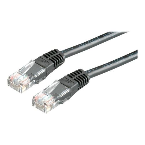 VALUE - Cordon de raccordement - RJ-45 (M) pour RJ-45 (M) - 7 m - UTP - CAT 6 - noir