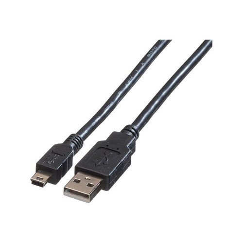Roline - Câble USB - USB (M) pour mini USB type A (M) - USB 2.0 - 80 cm - noir