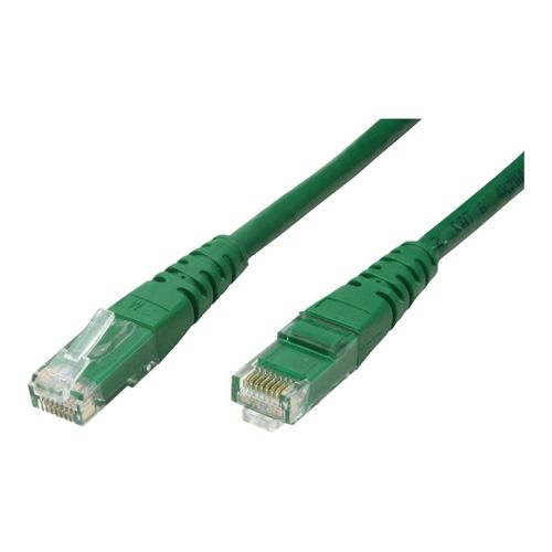 Roline - Cordon de raccordement - RJ-45 (M) pour RJ-45 (M) - 1.5 m - UTP - CAT 6e - moulé, bloqué - vert