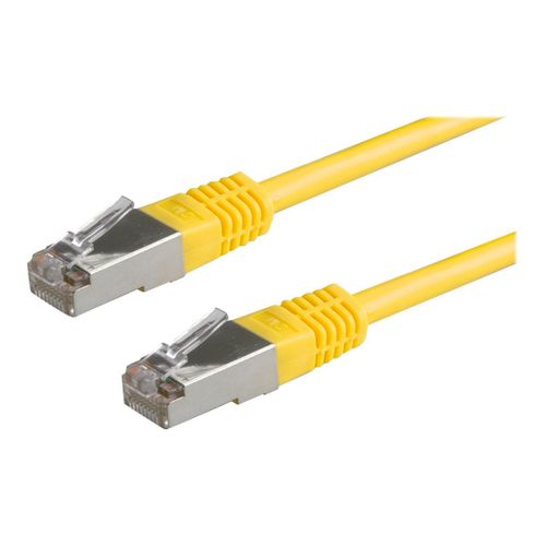 VALUE - Cordon de raccordement - RJ-45 (M) pour RJ-45 (M) - 1.5 m - SFTP, PiMF - CAT 6 - moulé, bloqué - jaune