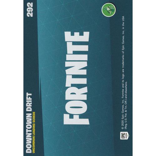 292 - Carte Panini - Fortnite Reloaded Série 2 - Epic Games Trading 2020 - Downtown Drift - Uncommon Loading Screen