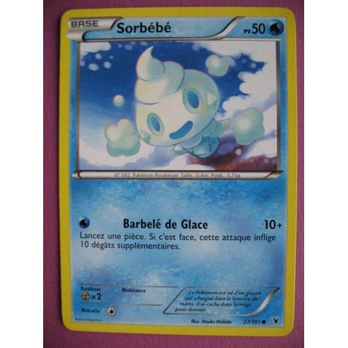 Carte Pokémon - Sorbébé - 27/101 - Nobles Victoires - 2012 - M2