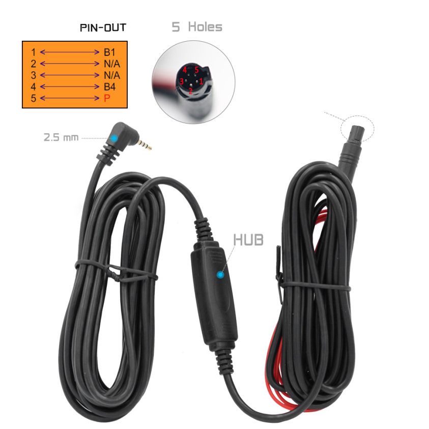 XCCYG-Amplificateur HUB  5 broches DVR, cble de 6m et 9m, ... - 2