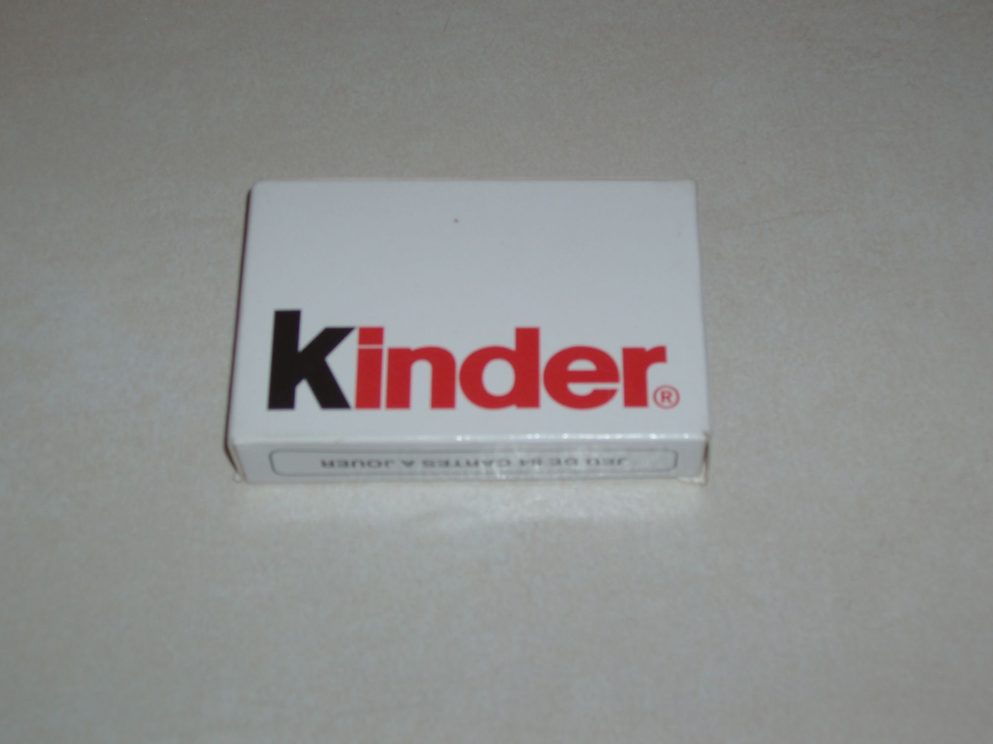 Jeu De Carte Publicitaire Chocolat Kinder Neuf Sous Blister