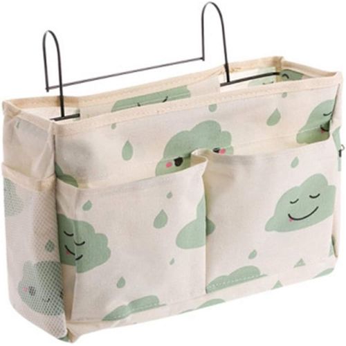 1 Pièce Sac de Rangement de Chevet, Panier de Rangement Multifonction à Suspendre, Sacs de Chevet en Tissu Oxford, pour télécommande, Livre, Journal, téléphone, Bouteille d'eau