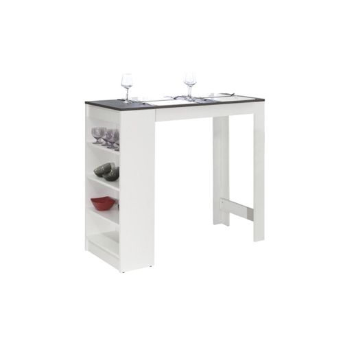 Meuble Bar Aravis Blanc Et Béton 115 X 102,7 - Temahome